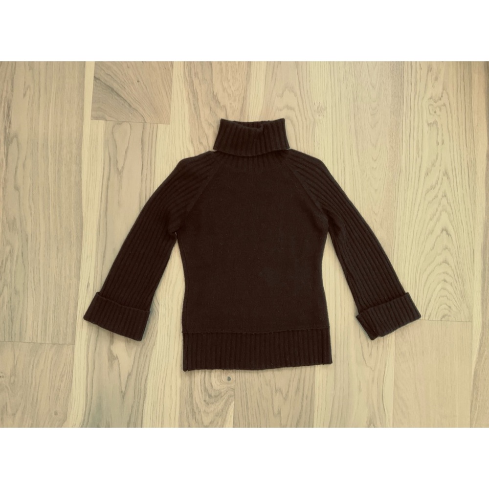 Bedo Black Knit Turtleneck Sweater for Women